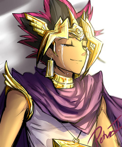 petradragoon:  5$ Sketch commission for Pharaoh Atem smiling while crying!!Thank you ^___^ Reminded me of the end soo… Final week for commissions 