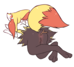 napdust:  ♡ i drew braixen a while back