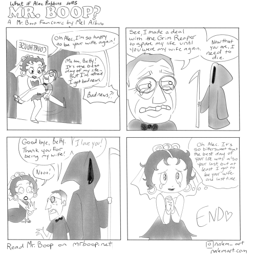 Recently Alec Robbins ended his comic &ldquo;Mr. Boop,&rdquo; where he was the husband 