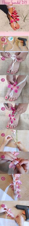 DIY: Floral Sandal