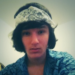 Good selfie c: #selfies #bandana #edit