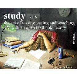 9gag:  The definition of study 