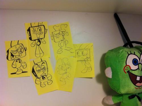 whethervane:rinnysega:mango—and—grape:tvskyle:I work as a character layout artist on Spongebob Squar