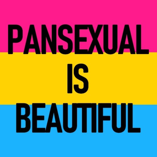 posi-pan:[Image Description: Three horizontal stripes; pink, yellow, and blue; with black text over 