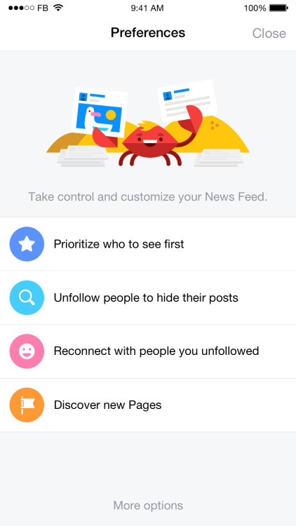 Facebook&rsquo;s latest update shows you news from the friends you care about first.popme