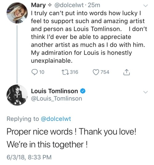 Louis on Twitter || 3 June 18