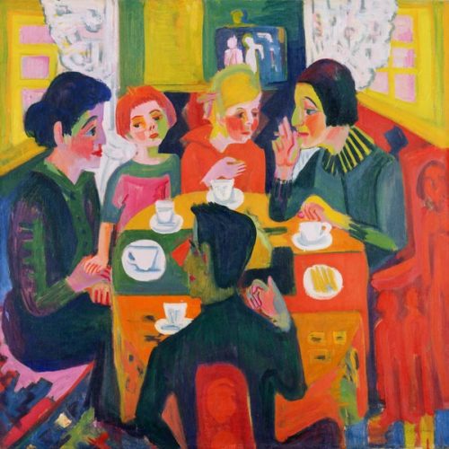 Ernst Ludwig Kirchner. Kaffeetisch.