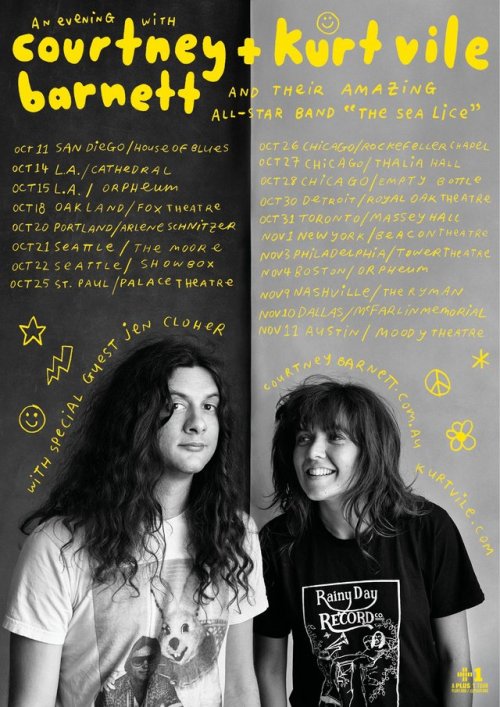 plakatierenverboten:Kurt Vile and Courtney Barnett: “The Sea Lice Tour”