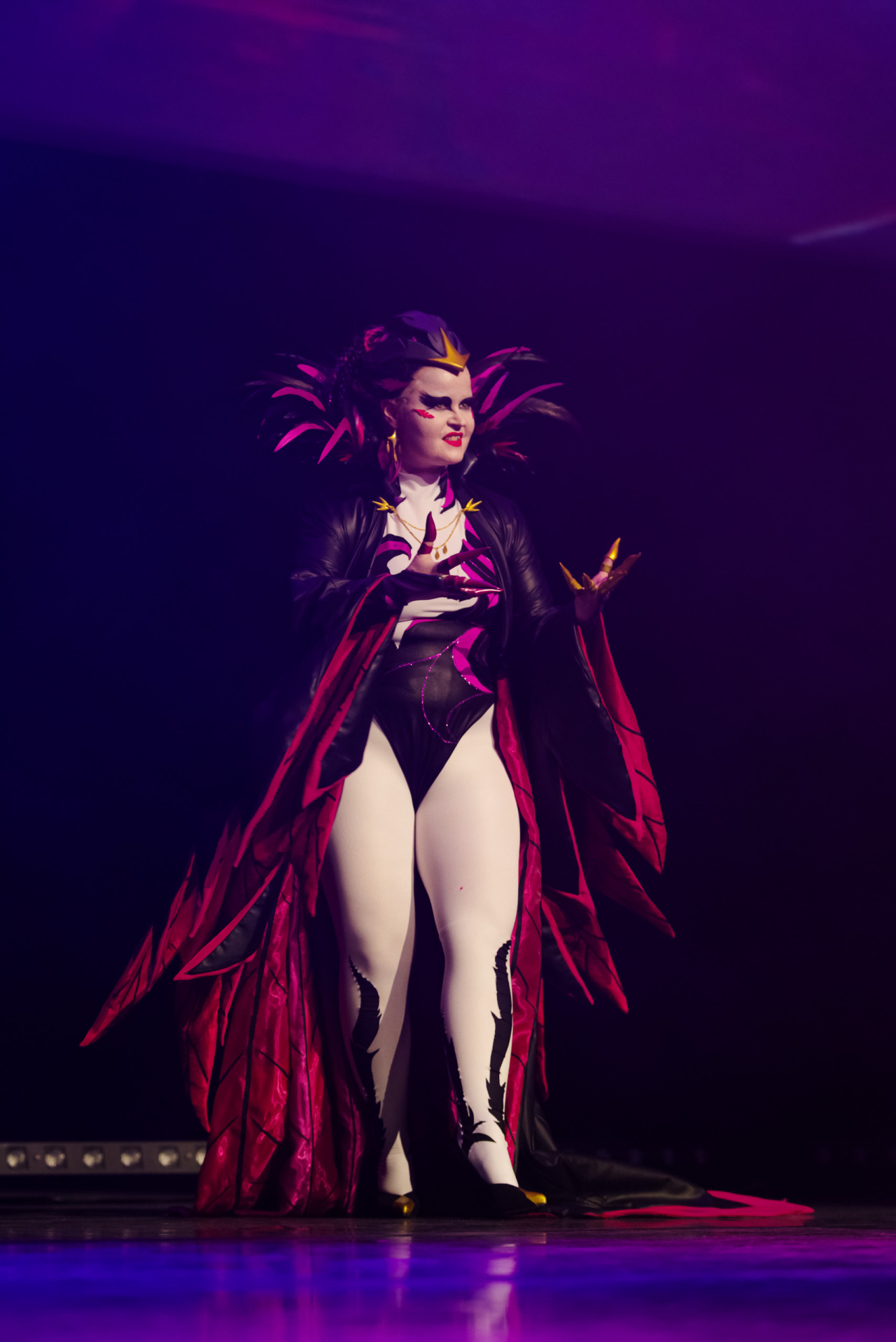 “Perfect is the enemy of good, and I don’t care!”  I cosplayed Night Swan, because of course I did. The costume was an 