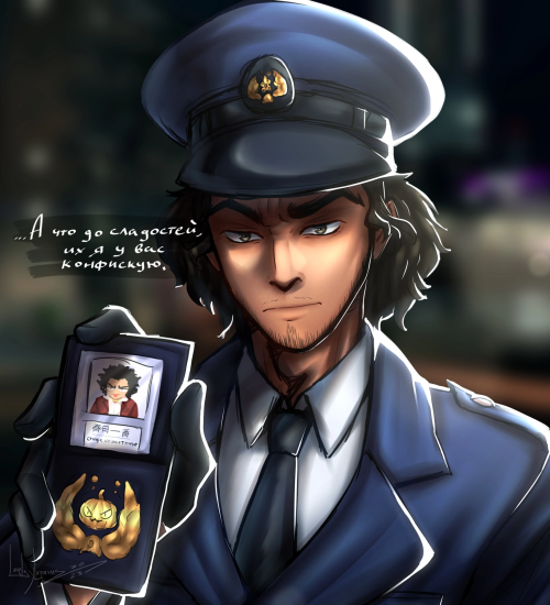 RGG Ask Halloween Event Pics (VK): Ichicop Confiscates Candies From You. Your Reaction?