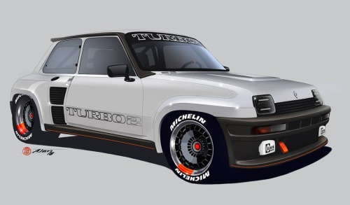 2018 | Renault 5 Turbo 2 Replica Project | Render by Alan Derosiertransportationdesign