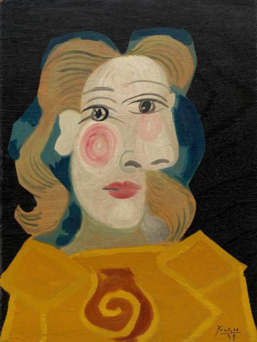 Cabeza de mujer o retrato de Dora Mar, por Picasso, 1939.