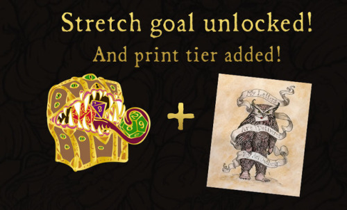 Stretch goal unclocked and print tier added.  Take a look!www.kickstarter.com/projects/