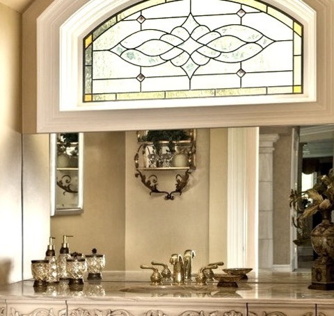 Chicago Bathroom Powder RoomInspiration For A Huge Timeless Beige Tile Powder Room Remodel With Furniture-like