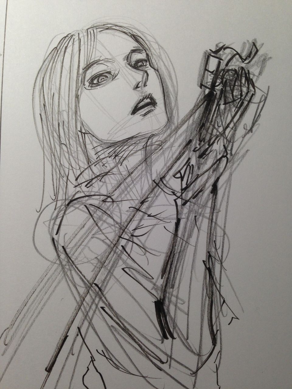  New sketch of ??? from Isayama&rsquo;s latest blog entry!  It&rsquo;s a