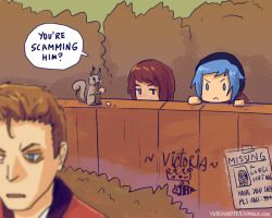 deadpangal: spiroandthelacktones:   thefingerfuckingfemalefury:  yuriandtea: based on this post by @incorrectlifeisstrangequotes The facial expressions in that final panel are the most perfect thing in a perfect comic :D  POOR MAX  @princess-smash   What