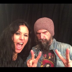  Backstage somewhere with Cristina Scabbia 