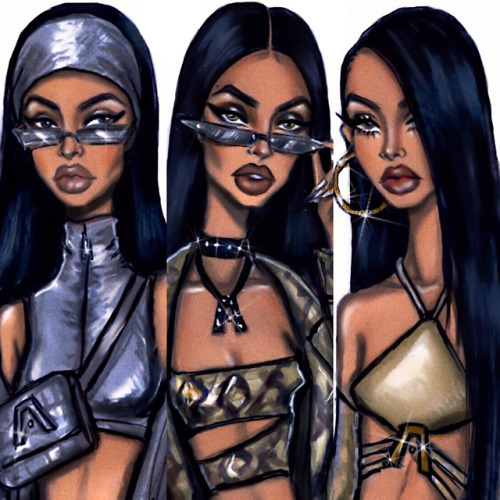 haydenwilliamsillustrations: Happy Birthday Aaliyah - This icon would have been 40 today! To celebra