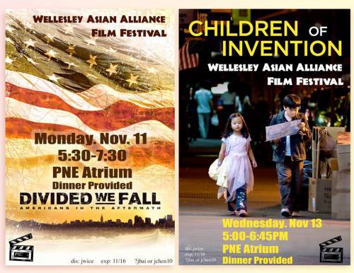 Both screenings in PNE ATRIUM: Divided We Fall on Nov. 11, from 5:30pm-7:30pmChildren of Invent