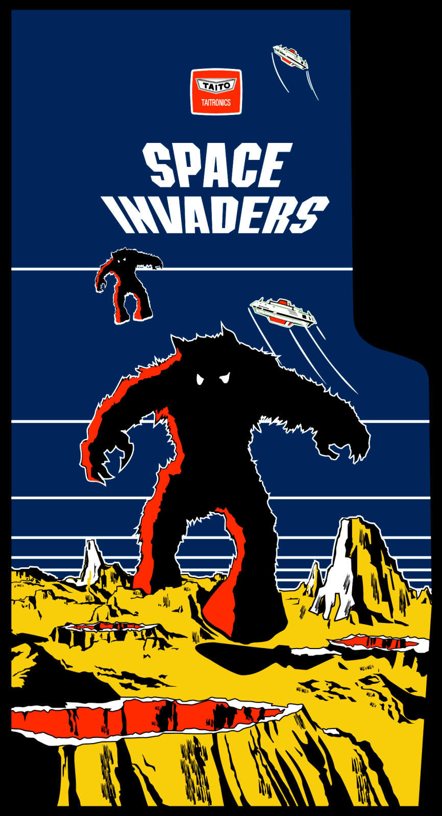 70s Sci-Fi Art — Arcade art: Space Invaders