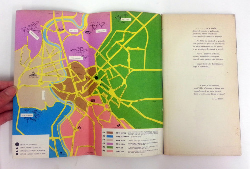 Maps of Rome as the inside covers of a book on Roman Gastronomy! These are fairly common as instruct