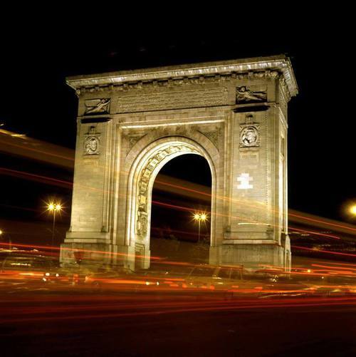 arc of triumph, bucharest, romania