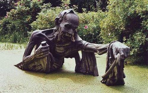 unexplained-events:  Haunting Statues From Around the World 1) David Cerny Sculptures from Czech Republic 2) The Cloaks of Conscience can be found in Austria, Greece, Italy, Czech Rep, and Austria. 3) Statues of Indian Sculpture Park at Victoria’s