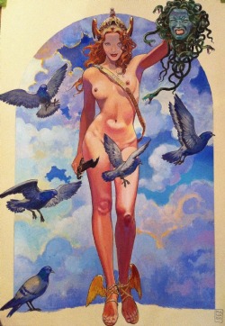 sorcerersskull:  Art by Milo Manara 