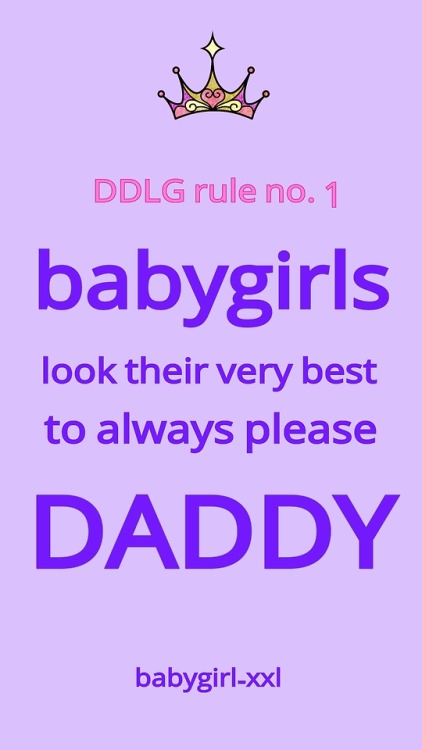 babygirl-xxl:DDLG rule no. 1