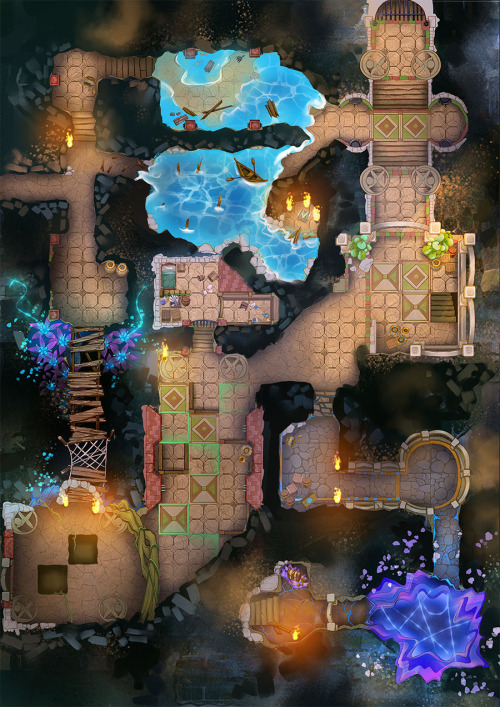 Underdark battlemaps! I know it should be darker, but honestly, light’s our might…Download li