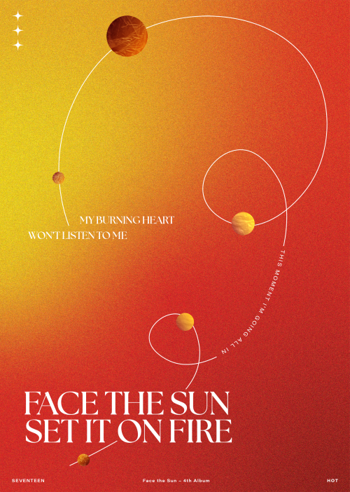 9clouds:LYRICS POSTERS PROJECT: #8ALBUM: Face the Sun ARTIST: SEVENTEEN[click for high res.]