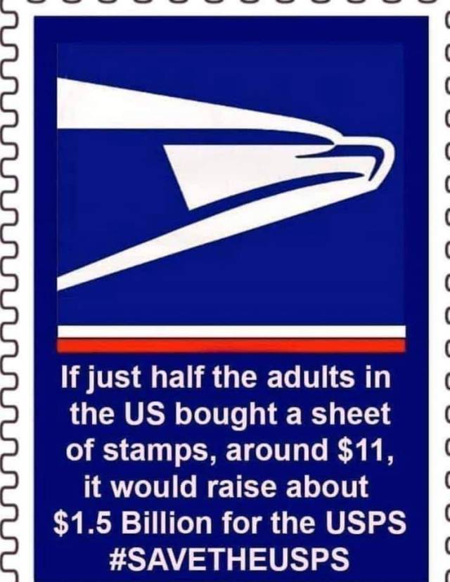 thatmissannie:  ceruleanempyrean:  Yes buy stamps! But also call your local and state representatives and tell them to hold the postmaster general accountable!   While this will create cash flow, it won’t create revenue until you actually use the stamps. 