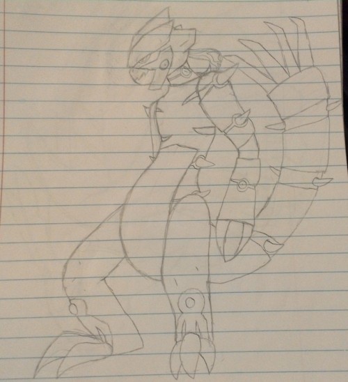 This Is Mewtwo And Primal Groudon, But It Kinda Looks Like A Mewtwo In A Groudon Suit
