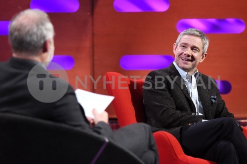 Martin Freeman during the filming for the Graham Norton Show at BBC Studioworks 6 Television Centre,