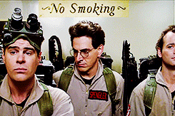 dreamflickers:   80’s MOVIE WEEK  -  Ghostbusters (1984)   Ray:  You know, it just occurred to me that we really haven’t had a successful test of this equipment. Egon:  I blame myself. Peter:  So do I.  