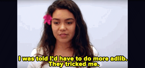 lovelynannies:  kennidavis:  micdotcom:  Watch: 14-year-old Auli’i Cravalho’s reaction to being cast