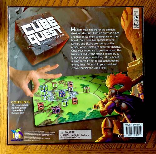 Cube Quest – Storm the castle and dethrone the king in this fun and physical tabletop wargame
Cube Quest
by Gamewright
Ages 8 and up, 2 players, 45 minutes
$19 Buy a copy on Amazon
Cube Quest is a simple-on-the-surface flick game (think: paper...