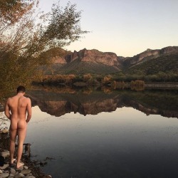 getyournudeon:  When was the last time you took the time to #getyournudeon &amp; appreciate your surroundings? From @jordan_agee #nudeadventure #nudeinnature #nudeoutside #nude #getnude