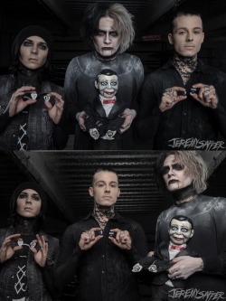 cristine0394:  Killer shots of Motionless In White with their #InTuneGP picks © Jeremy Saffer   