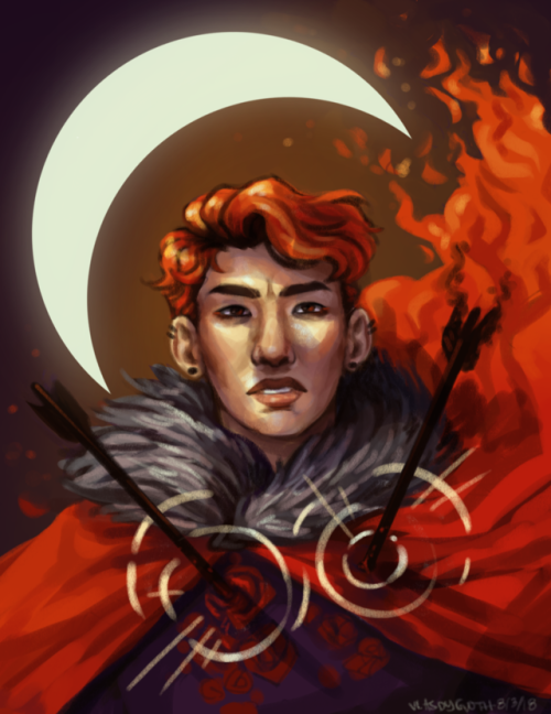 vlasdygoth:  [ID: A digital portrait of Prince Ephrim from Friends at the Table from the chest up. H