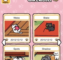 I’M SORRY, BUT I COULDN’T NOT. IT WAS TOO PEFFECT.i find it very amusing that suddenly im sent a lot of screenshots of the black and white monochrome cats from this game&lt;3