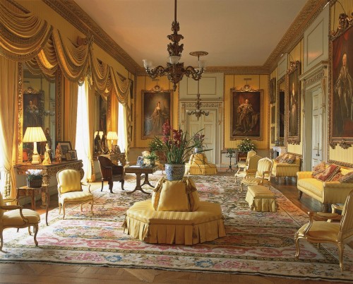 salacioussnobbery: Drawing Room at Goodwood House. The ancestral home of the Dukes of Richmond