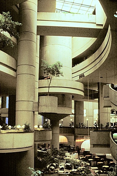 brutalistinteriors:  Renaissance Center, Detroit. (1973-77)