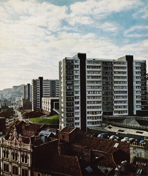 bluecote: council flats, kingsdown, bristol c.1968