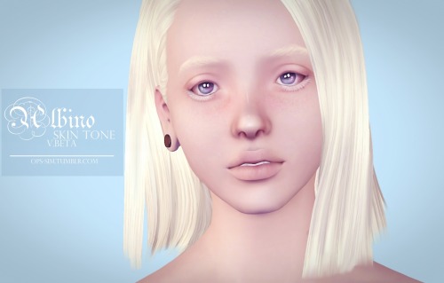 darkccfinds:⸸Albino Skin Tone V.Beta (Non-Default) By Ops-Sim ⸸ Resurrected Link ⸸