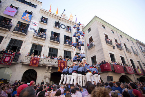 useless-catalanfacts:Jornada castellera de les Fires de Sant Narcís 2016.Photos by Ajuntament de Gir