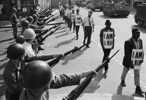 whitecolonialism:Memphis 1968, Ferguson 2014.We’ve never witnessed an American dream, we’ve only