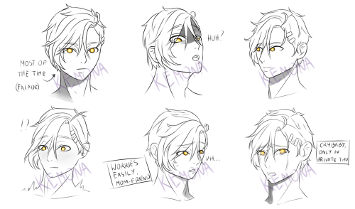 gapkemoe:Expressions examples for Uta’oloa! Inspired by twst fan book