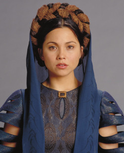 rj-anderson:  jedicamie:  reminder that leia’s mom 1. was a babe and 2. has the greatest star wars costume that nobody ever saw because you only see her for like five seconds from a distance  *gasp* That dress is GORGEOUS. And yes, she is lovely too.