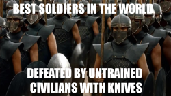 gameoflaugh:  The Unsullied in the show are